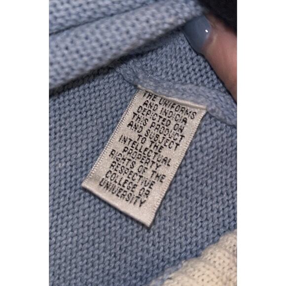 Vintage UNC NORTH CAROLINA TAR HEELS Sweater Collegiate Button Women's 8 - Picture 2 of 10